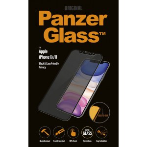 PanzerGlass | Screen protector - glass - with privacy filter | Apple iPhone 11, XR | Tempered glass | Black | Transparent